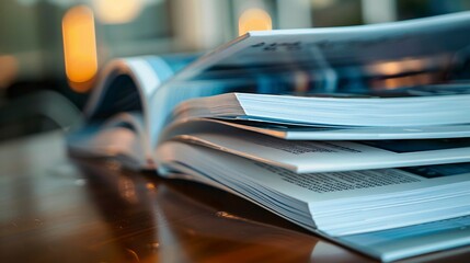 A photo of legal services brochures