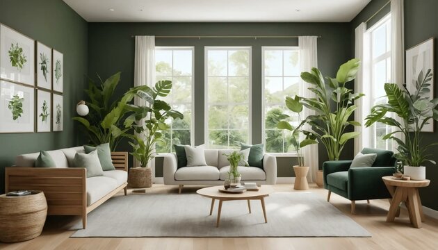 Int&eacute;rieur design maison appartement avec plantes vertes, d&eacute;coration apaisante et moderne. Emm&eacute;nagement d&eacute;m&eacute;nagement inspiration.