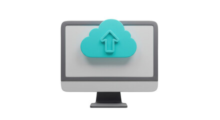 Isolated Cloud Uploading to Computer Monitor for Data Storage