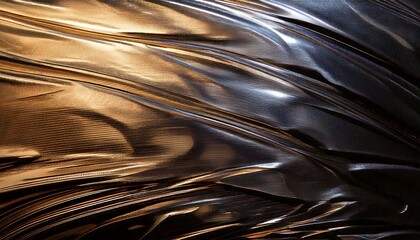 Shiny metallic texture close up