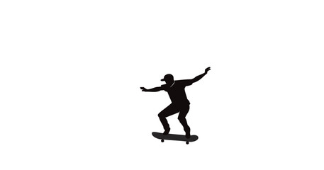 silhouette of a man jumping