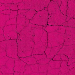 Black red rough surface. Toned old concrete wall. Viva magenta color. Trend 2023. Close-up. Grunge background for design. Distressed, cracked, broken, crumbled, damaged, dilapidated. Backdrop.