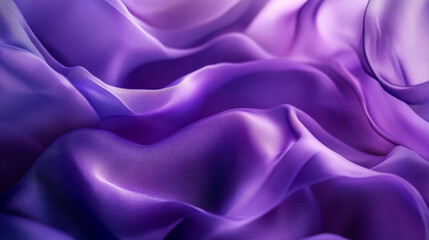Fototapeta premium Abstract flowing purple fabric with soft waves and smooth textures creating a gentle movement effect