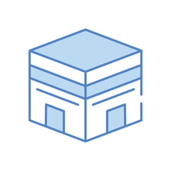 Mecca vector icon stock illustration