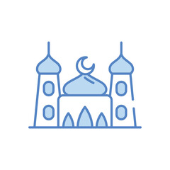Mosque vector icon stock illustration