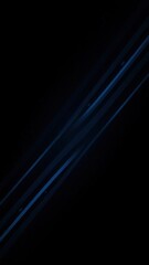 Black blue abstract modern background for design. Dark. Geometric shape. 3d effect. Diagonal lines, stripes. Triangles. Gradient. Light, glow. Metallic sheen. Minimal. Web banner. Wide. Panoramic.