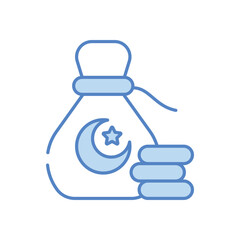 Zakat vector icon stock illustration