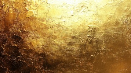 Textured golden surface with rough spots and some visible scratches. Use as a luxurious background or to convey value and richness.