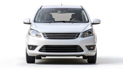 White Compact MPV Front View