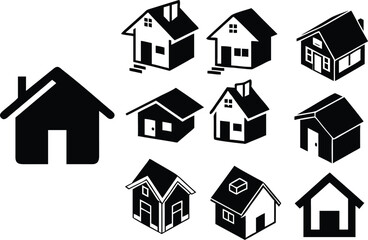 Fototapeta premium set of house icons