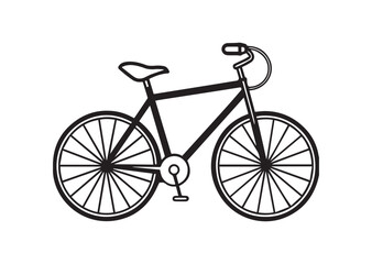 Bicycle silhouette vector
