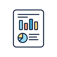 Business Report Vector icon