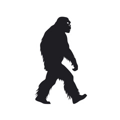 Fototapeta premium silhouettes of gorilla