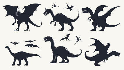 set of dinosaurs