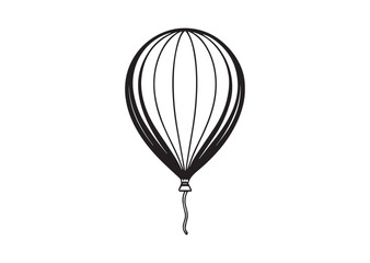 Obraz premium Balloon silhouette vector