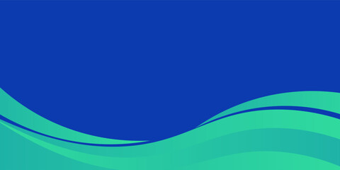 Abstract Gradient Green Blue liquid background. Modern background design. Dynamic Waves. Fluid shapes composition. Fit for website, banners modern arts