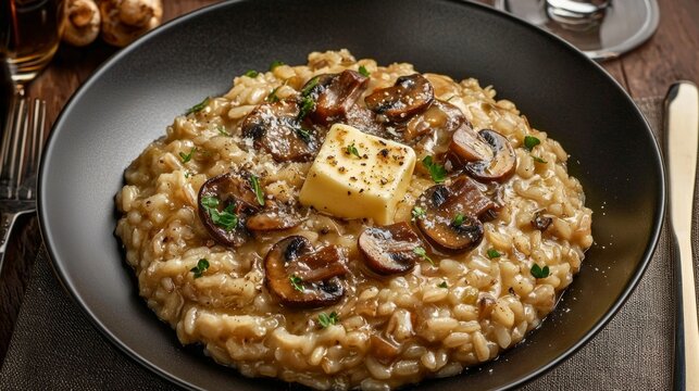 Elevate your dining with this gourmet risotto recipe featuring fresh ingredients.