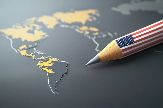 Creative pencil design concept focusing on global themes and education methods