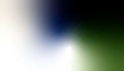 Minimalist Blurred Gradient with White, Dark Blue, and Green Hues