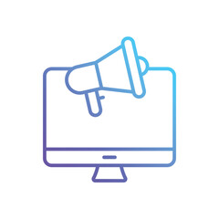 Online Marketing Vector icon