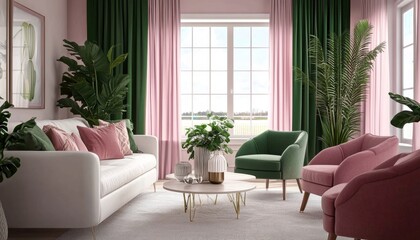 Modern interior design featuring a cozy apartment living room.