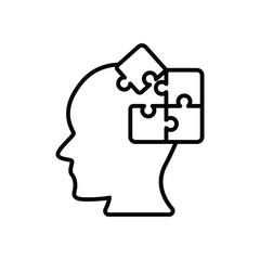 Thinking Solution  Vector icon