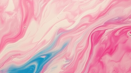 Acrylic paint texture swirling and mixing in a marble pattern