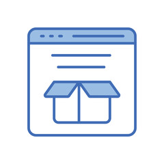 Product Website Vector icon