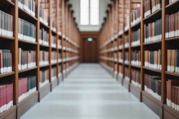 Library corridor invites exploration with shelves overflowing with books