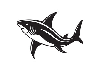 Obraz premium Shark silhouette vector