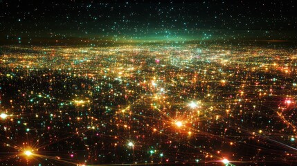 Obraz premium Networked Cityscape