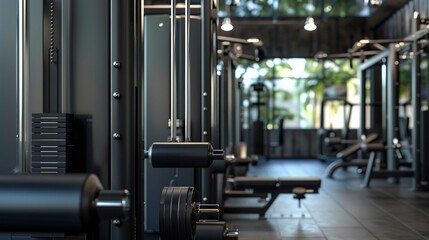 A photo of shoulder press machines