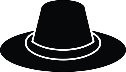 black hat isolated on white