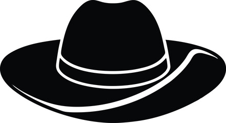 black cowboy hat