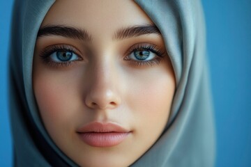 Fototapeta premium young hijab woman facing camera