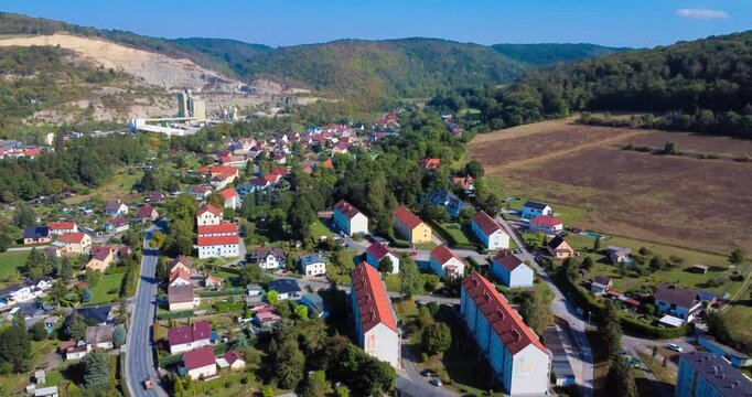 September 20, 2024, Jena-Dornburger town view in Germany