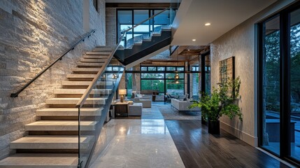 Obraz premium attiqeking_A_sleek_wooden_staircase_with_d-CE3E2.jpg, attiqeking_A_sleek_modern_farmhouse_with_a-B3B45.jpg, attiqeking_A_simple_yet_elegant_Western_en-AD924.jpg, attiqeking_A_sleek_double-height_stair