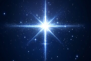 Radiant celestial brilliance amidst the cosmic darkness with stellar light