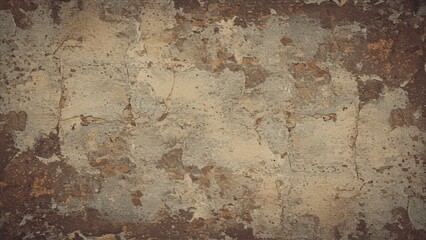 Fototapeta premium Close-up of aged, textured wall with paint cracks, grunge details.