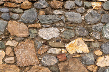 Dry-Stacked Stone Wall Texture