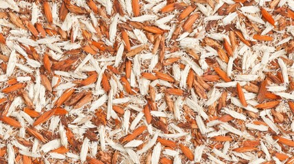 Harvesting natural wood shavings in a workshop wood processing scene craftsmanship environment close-up view