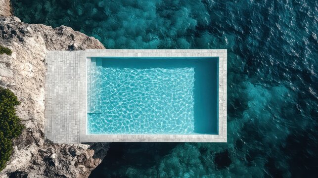 Oceanfront infinity pool cliffside luxury resort