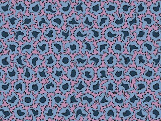 Swirling dusty blue and pink abstract pattern. Stylish, seamless texture for modern designs.