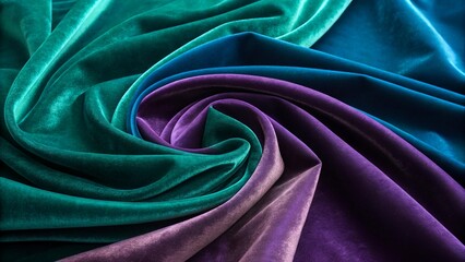 Obraz premium Velvet Drapes in an Ocean of Color