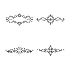 set of vintage floral frames