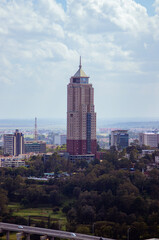 Beautiful view of the Nairobi building, the capital of Kenya, Africa