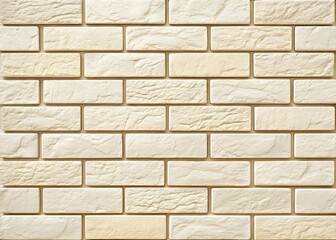 Obraz premium CreamColored Brick Wall Texture Background Image for Design Projects