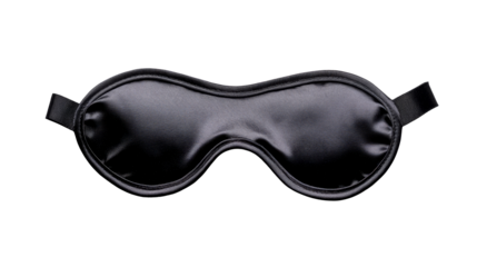 Satin Sleep Mask for Restful Sleep and Complete Darkness, cut out transparent
