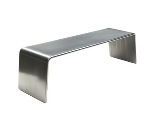 Modern stainless steel bench design for contemporary spaces on Transparent Background