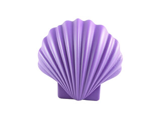 Purple seashell 3D render